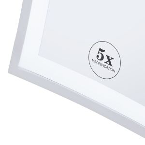 Geesa Mirror 911099 scheerspiegel 2-armig 5x vergrotend chroom