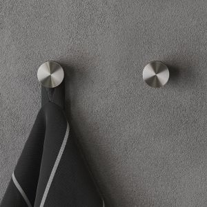 Geesa Opal Brushed Stainless Steel 917213-05 handdoekhaak klein RVS geborsteld