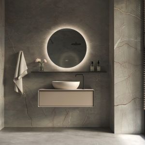 Phantom Mirrors Serie 002 002.80.80 ronde LED spiegel, 80 cm met directe en indirecte led rondom