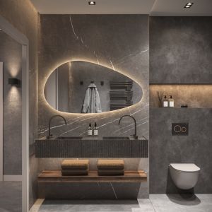 Phantom Mirrors Serie 010 010.120.70 organische LED spiegel, 120x70 cm met directe en indirecte led rondom