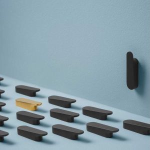 Pressalit Style PR40100 handdoekhaak mat zwart (2 stuks)