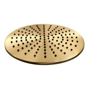 Brauer Carving 5-GG-199 thermostatische inbouw regendouche met drukknoppen SET 64 goud geborsteld PVD