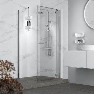 Geesa Frame 918902-02 ophangbaar doucherek 25 cm chroom/ wit