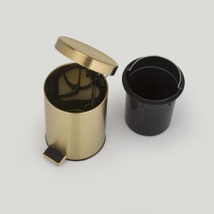 Geesa Hotel 91634-07 pedaalemmer 3 liter vrijstaand goud geborsteld