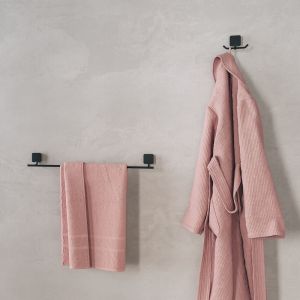 Geesa Topaz Black 917907-06-60-A handdoekrek 60cm zwart