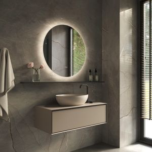 Phantom Mirrors Serie 002 002.80.80 ronde LED spiegel, 80 cm met directe en indirecte led rondom