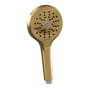 Brauer Carving 5-GG-194 thermostatische inbouw regendouche met drukknoppen SET 59 goud geborsteld PVD