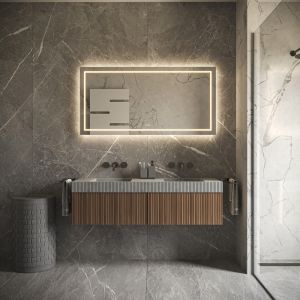 Phantom Mirrors Serie 001 001.120.70 rechthoekige LED spiegel, 120x70 cm met directe en indirecte led rondom
