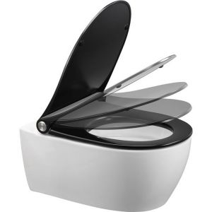 Pressalit Sway D2 994231-DF4999 toiletzitting met deksel mat zwart