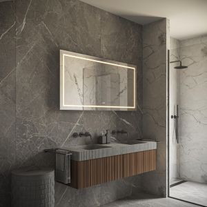 Phantom Mirrors Serie 001 001.140.70 rechthoekige LED spiegel, 140x70 cm met directe en indirecte led rondom