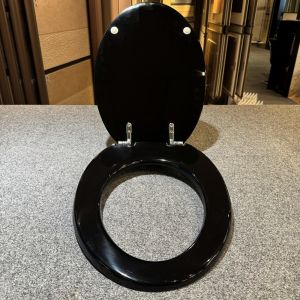 Sphinx Atlantic S8H5A000220 OLW-26 toiletzitting met deksel zwart (OUTLET)