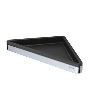 Geesa Frame 918803-02-06 hoekplanchet chroom/ zwart