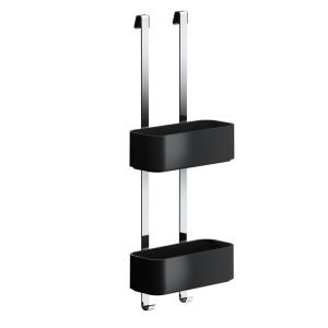 Geesa Frame 918902-02-06 ophangbaar doucherek 25 cm chroom/ zwart