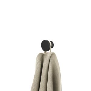 Geesa Opal Black 917213-06 handdoekhaak klein zwart