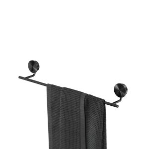 Geesa Opal Brushed Metal Black 917207-09-45 handdoekrek 45 cm zwart metaal geborsteld