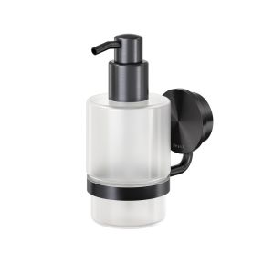 Geesa Opal Brushed Metal Black 917216-09 zeepdispenser 200 ml zwart metaal geborsteld