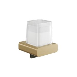 Geesa Shift Gold Brushed 919916-07 zeepdispenser 200 ml met gesatineerd geborsteld goud