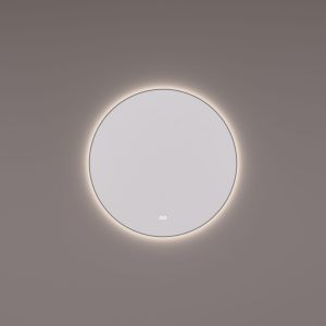 Hipp Design SPV 13515 KW GUN spiegel rond in gunmetal PVD met indirecte LED verlichting rondom 100x3cm