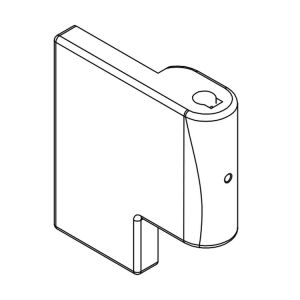 HSK K2 - K2P E88313-OR-41 scharnierdeel voor vast deel boven rechts, chroom