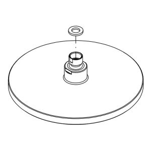 HSK Shower & Co! E98521-39-41 hoofddouche rond 200x34mm chroom