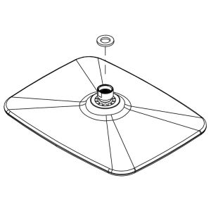 HSK Shower & Co! E98521-40-41 hoofddouche 200x260mm chroom
