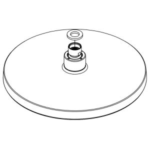 HSK Shower & Co! E98521-41-41 hoofddouche rond 250x18mm chroom