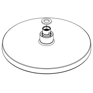 HSK Shower & Co! E98521-44-41 hoofddouche rond 255x21mm chroom