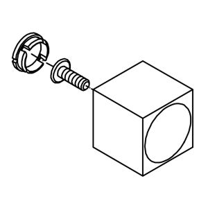 HSK Shower & Co! E98554-14-41 knop omstelling chroom