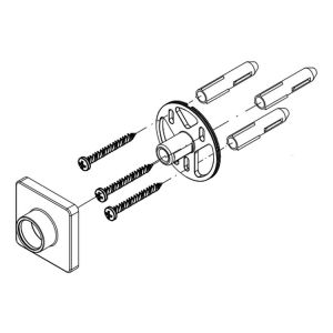 HSK Shower & Co! E98574-3-41 wandhouder chroom