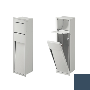 Inda MY Secret A8085BBD inbouwnis met toiletrolhouder en hygiënische douche190x660mm mat blu denim