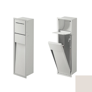 Inda MY Secret A8085BMP inbouwnis met toiletrolhouder en hygiënische douche190x660mm mat perla