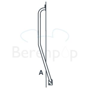 Handicare (Linido) LI2611011200 trapspilbeugel 510x510mm RVS gepolijst