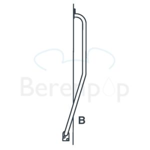 Handicare (Linido) LI2611012102 trapspilbeugel 510x510mm staal gecoat wit