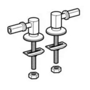 Geberit 598018000 set scharnieren chroom