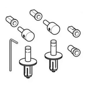 Geberit 598055000 set scharnieren chroom