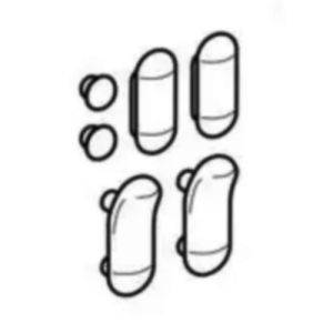 Geberit 598141000 buffers rond en ovaal