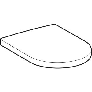 Geberit Renova Plan 573070000 toiletzitting met deksel wit