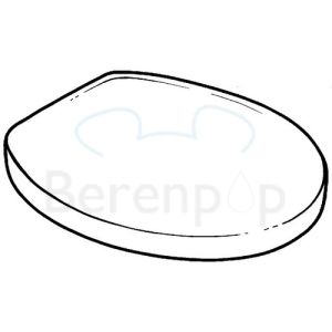 Keramag Renova Nr. 1 Comprimo 571044068 toiletzitting met deksel pergamon