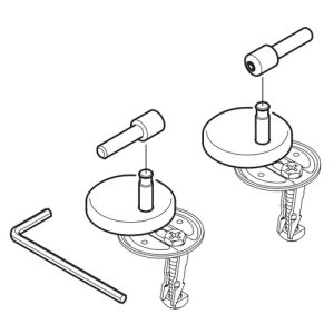 Villeroy en Boch Architectura - Subway 92237061 set vaste scharnieren chroom