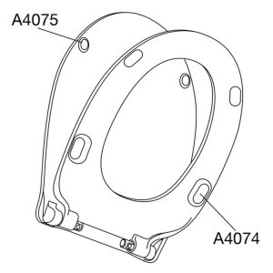 Pressalit Chilli 1110000-DK4999 toiletzitting met deksel wit