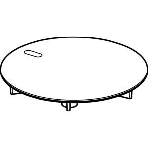 Viega Tempoplex 850 036 afdekplaatje voor douchesifon ø115mm mat chroom