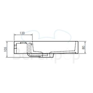 Clou Wash Me CL0230032 wastafel 70x42cm keramiek mat zwart