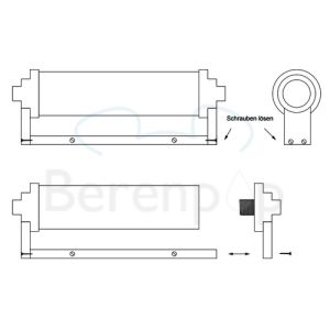 Decor Walther 0335266 VIENNA 40 LED wandlamp 40cm mat donker metaal