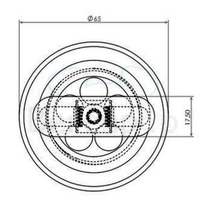 Clou CL1060300040 afvoerplug en sifonaansluiting t.b.v. Flush en First fonteinen RVS gepolijst