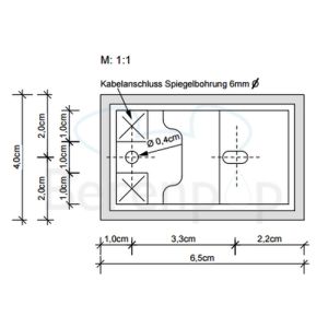 Decor Walther 0302403 OMEGA 20 wandlamp 30,5/50,5/100,5x4,5cm geborsteld nikkel