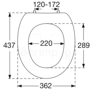 Villeroy en Boch Grangracia 88220161 set verstelbare scharnieren chroom