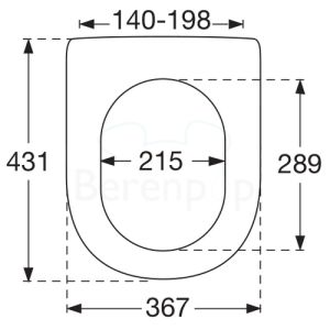 Villeroy en Boch Sentique 92205461 set verstelbare scharnieren chroom