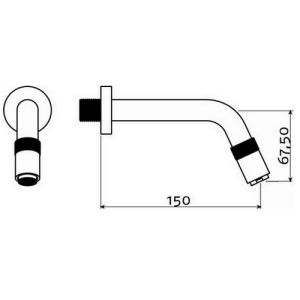 Clou Freddo 11 CL060301541 fonteinkraan wand rvs geborsteld