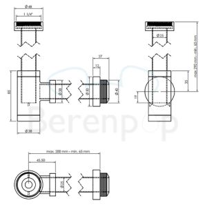 Clou MiniSuk CL065301129 designsifon voor fonteinen chroom
