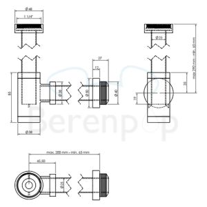 Clou MiniSuk CL065301141 designsifon voor fonteinen RVS geborsteld